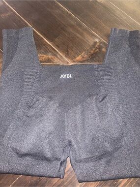 AYBL Charcoal Grey Seamless Workout Leggings Size M